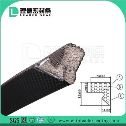 Garagedeur Rubberen afdichting Metalen deurstrips